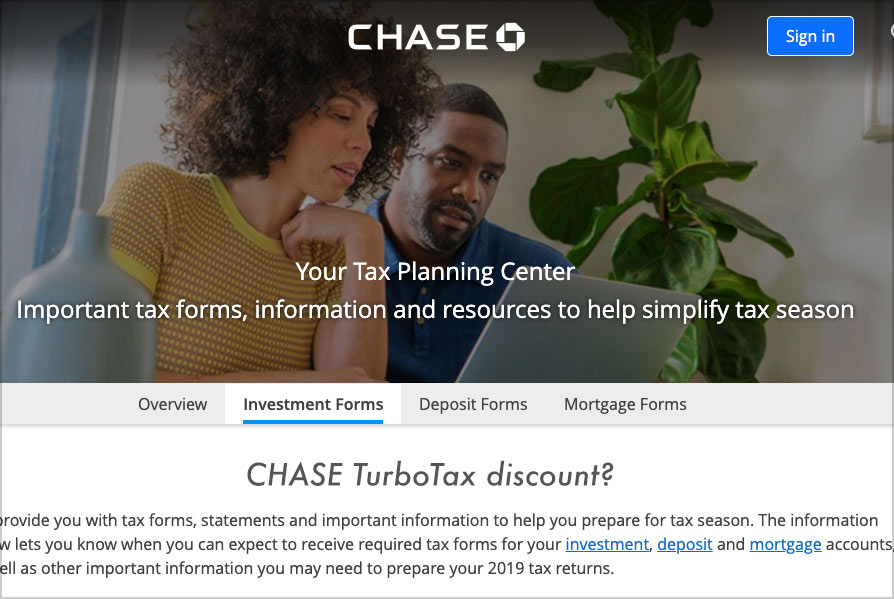 chase turbotax center